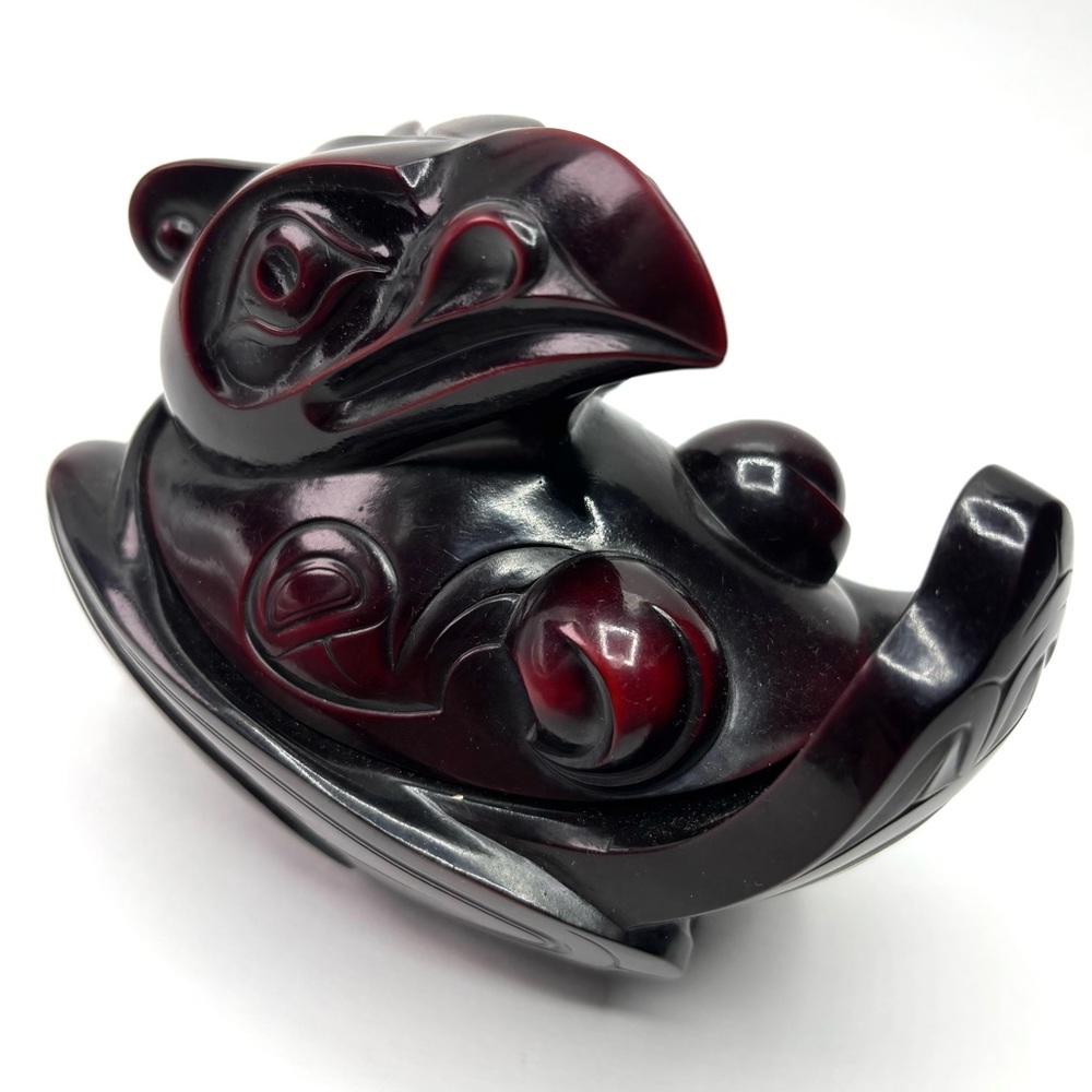 Vintage BOMA Thomas McPhee Thunderbird Spirit Trinket Box Signed Made in Canada